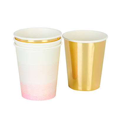 Pink &amp; Gold Cups