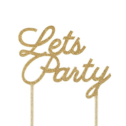 Lets Party Cake Topper